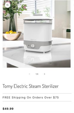 The first years steam sterilizer AND 32 oz babyganics foaming dish+bottle soap