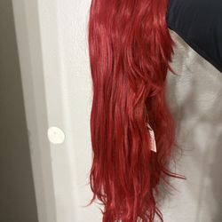 Red 26 Inch Wig 