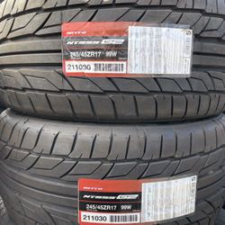 New Nitto 245/45R17 NT555 GII Tires