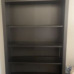 Black IKEA 6 Shelf Bookcase 