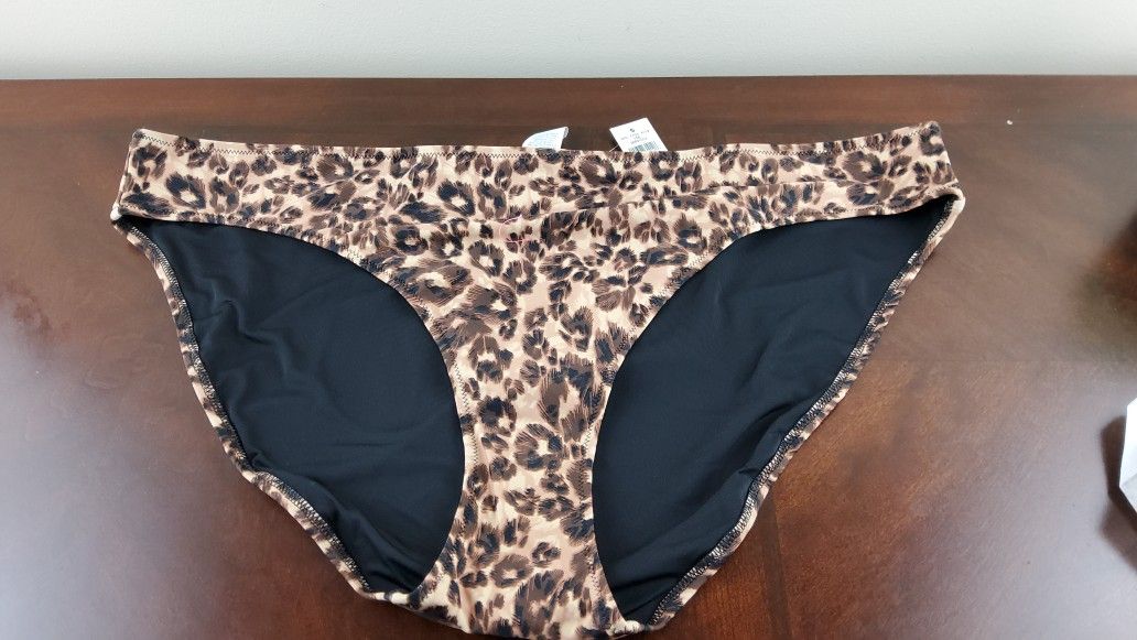 Aerie Leopard Bikini Bottom Size XxL