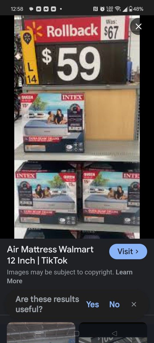 INTEX DURA BEAM DELUXE AIR MATTRESS
