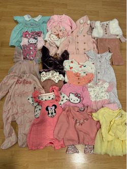 Free baby girl clothes  size 3-6m