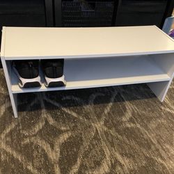 White shoe rack