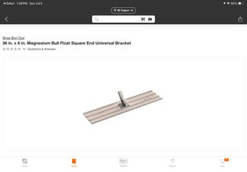Concrete bowl float 36