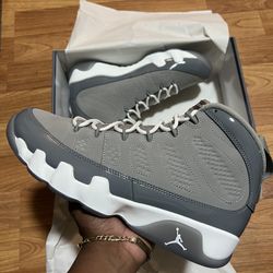 Jordan 9 Retro Cool Grey Sizes 10 & 10.5