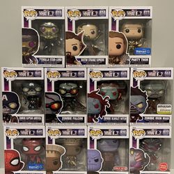 Funko Pop! What If..? Lot Of  11 Walmart Target Amazon Gamestop Exclusives!