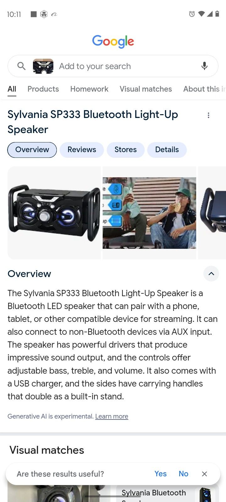 Sylvania Bluetooth Speaker