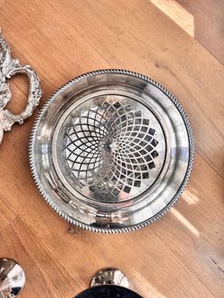 Silver-Plated Flower Frog/Centerpiece