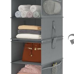 Smirly Closet Organizer 6 Space 