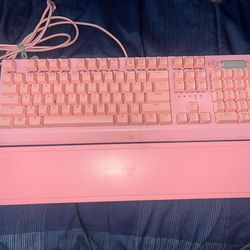 Pink Razer BlackWidow V3 Keyboard + Naga X Mouse – Like New, Bundle Deal!