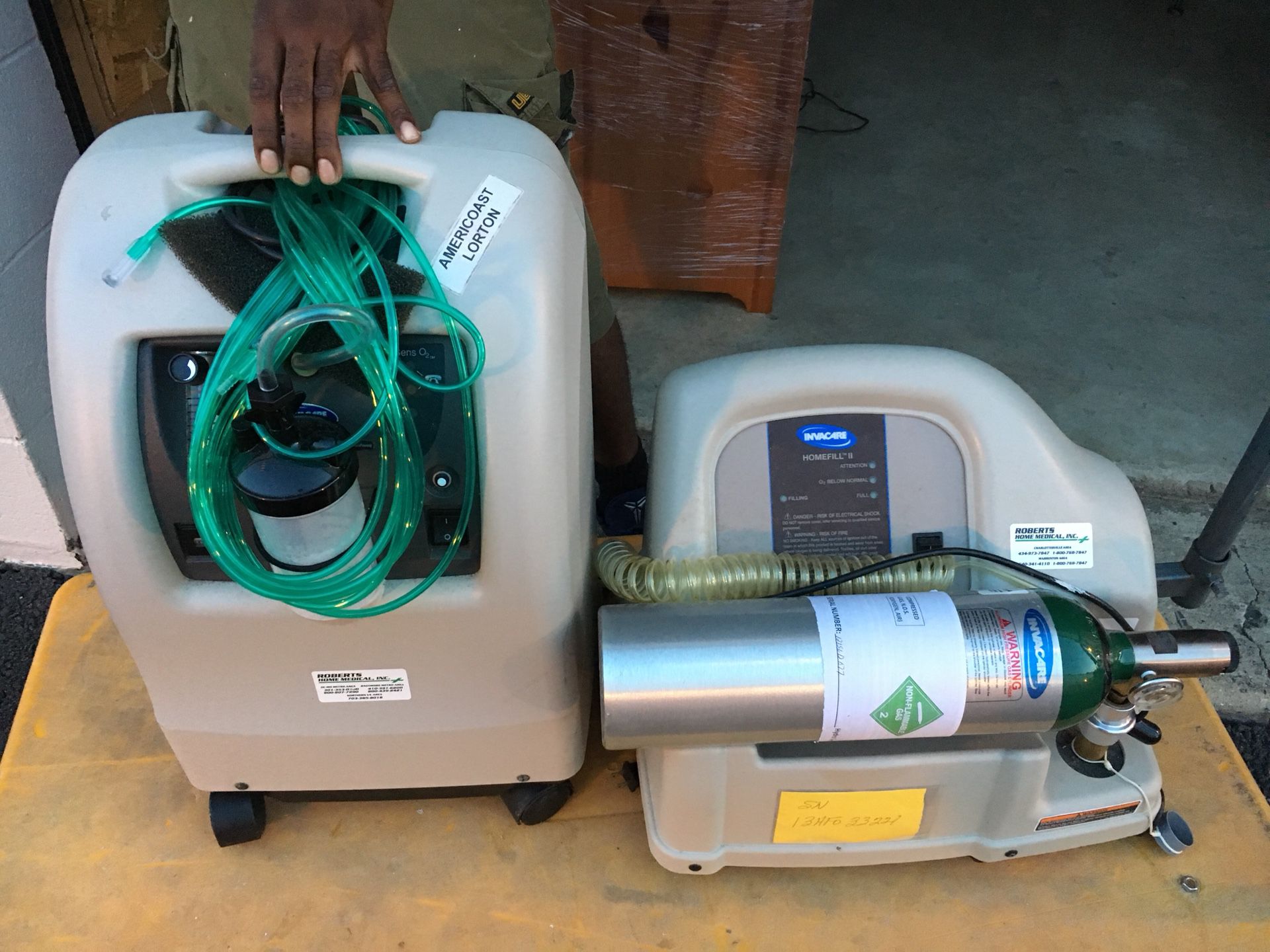 Oxygen Machines - $500 each firm - like new