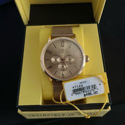 Gold Invicta Watch