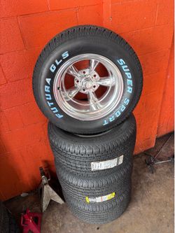 15x10 American racing wheels tires 5x5 Chevy