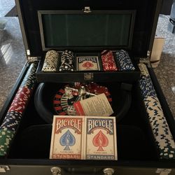Poker Casino Card With Board Plus Roulette 