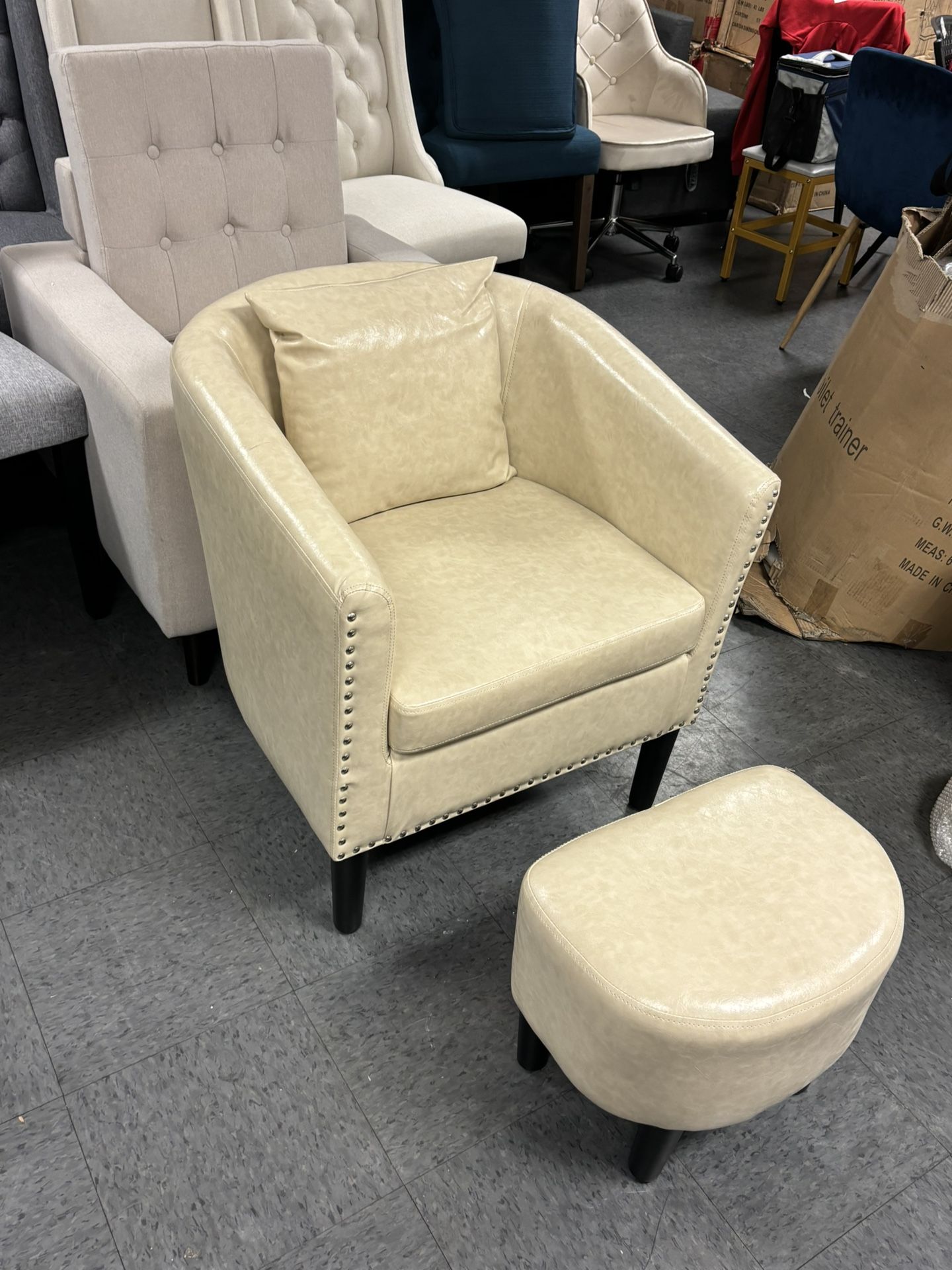 Accent Chair With Ottoman Sofa Couch