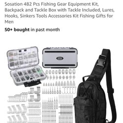 Fishing Gear Equipment Kit (482 Pcs)