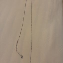 10k white gold box chain