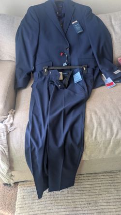 Blue suit and shirt