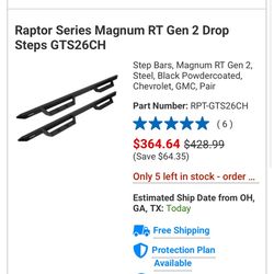 Used steps to a 2019-2026 crew cab