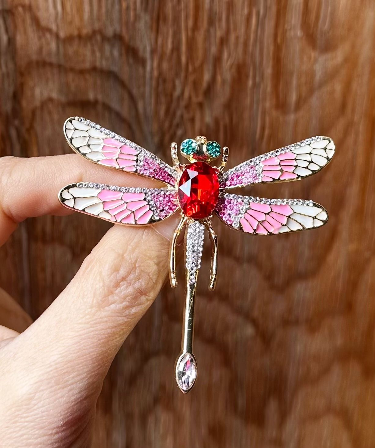 New Rhinestones Dragonfly brooch