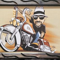 Vicla Harley Davidson Motorcycle Picture Print Photo