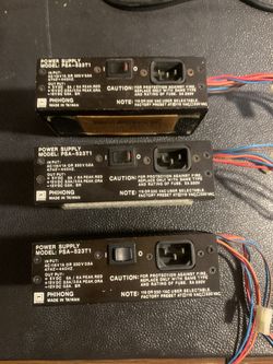 Lot of 3 Phihong PSA-523T1 Switching Power Supplies +5V +12V -12V Vintage Industrial Computer PSU