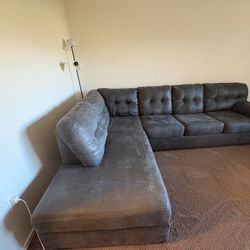 Dark Gray Sectional Good Condition