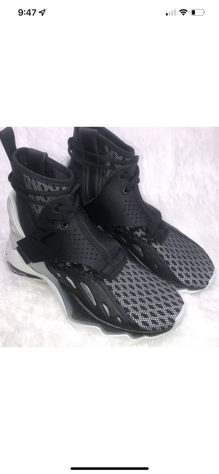 Reebok DMX Elusion 001 FT Hi Athletic Shoes Black White EF4162