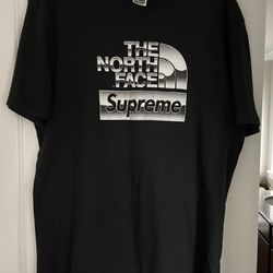 Supreme/The North Face Metallic Logo Tee