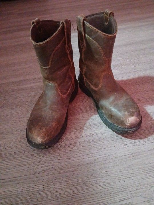 Hermans Survivors Steel-Toed Work Boots Size 7.5
