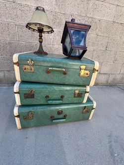 Vintage Briefcase Set Of 3