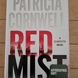 AUTOGRAPH COPY OF RED MIST BY PATRICIA CORNEELL