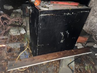 Black Metal Workshop Cabinet