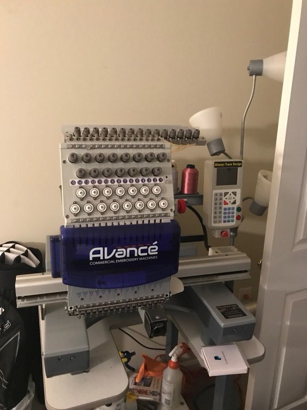 Avance Single Head Embroidery Machine