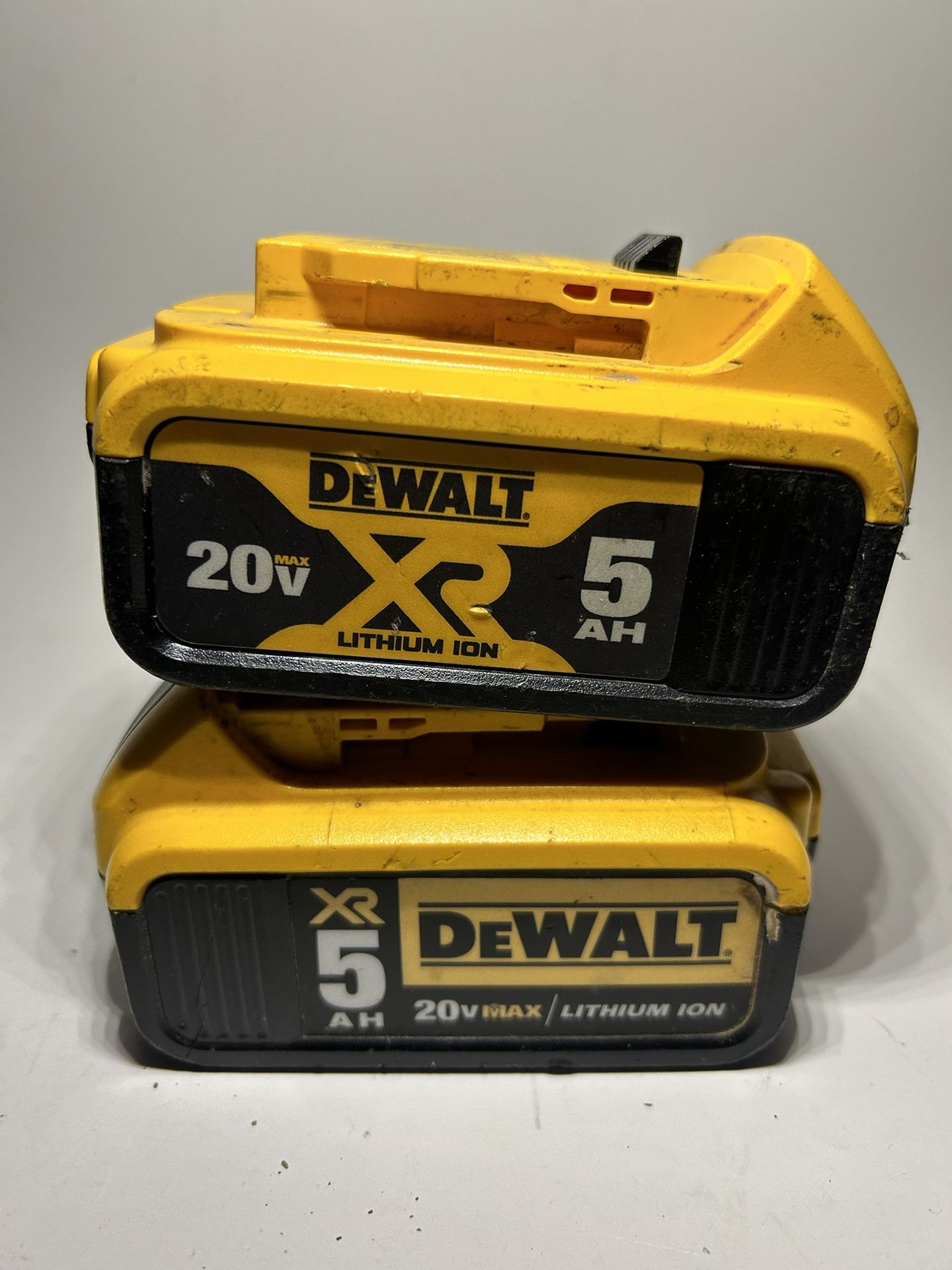 2 Dewalt 20V XR 5AH Batteries