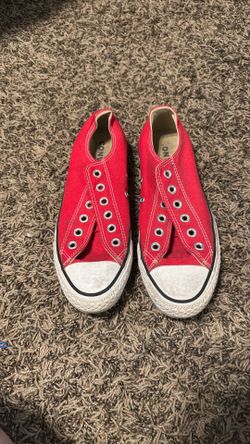 Red converse size 7 women’s