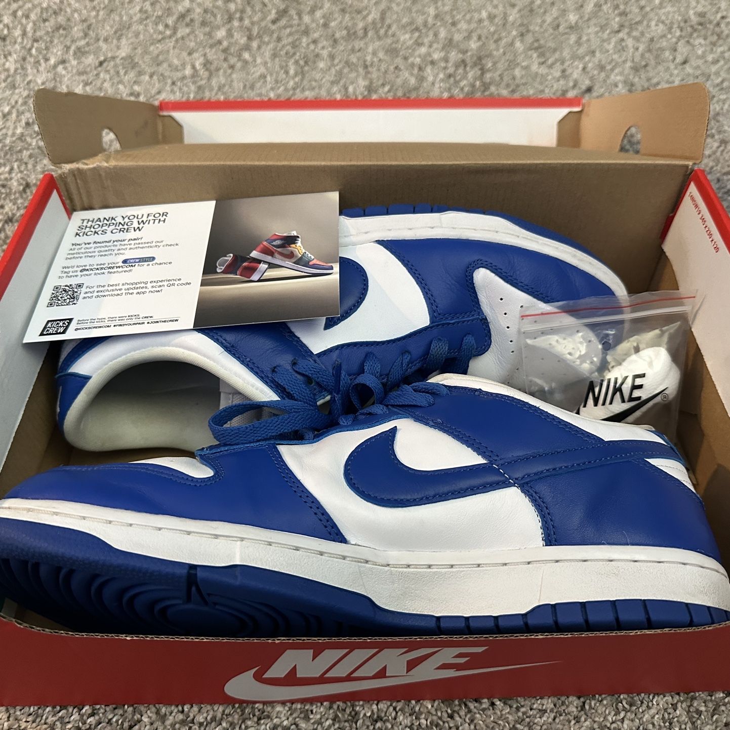Kentucky Dunks (Size 12) Great Condition