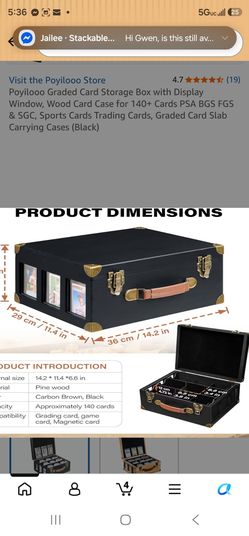 Poyilooo Graded Card Storage Box