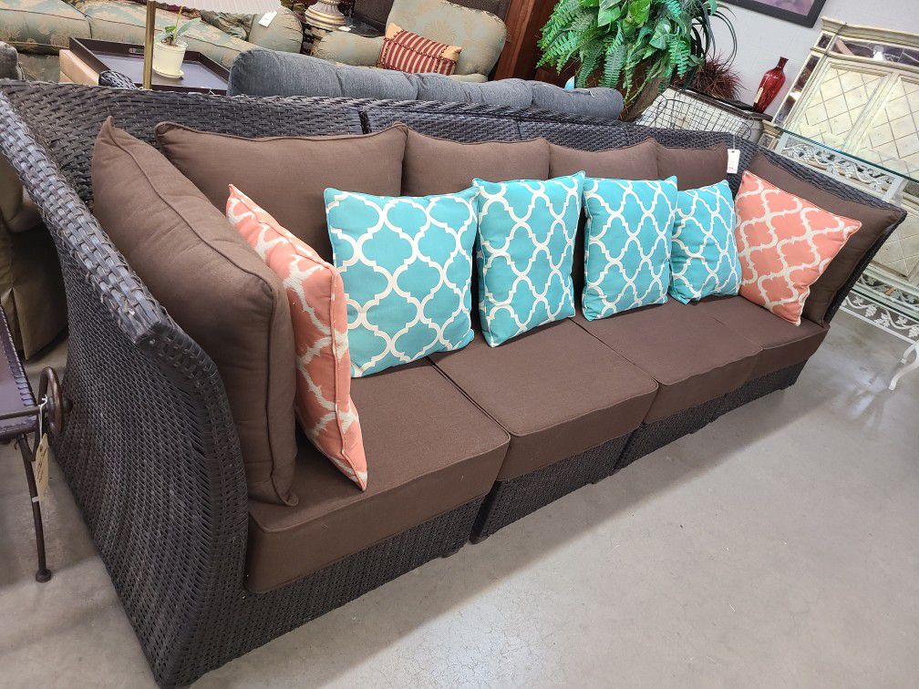 Patio Sectional 5 piece Sofa 😎 Another Time Around Furniture 2811 E. Bell Rd