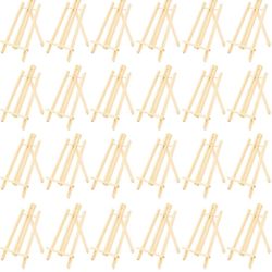 Bright Creations Wooden Mini Easel Stand for Desk or Tabletop (9 x 13.5 Inches, 24 Count)