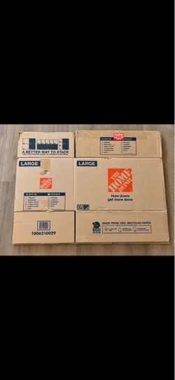Moving Boxes Bundle – 4 Total | Home Depot & Walmart