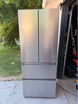 Refrigerator  counter depth width is 27.3”