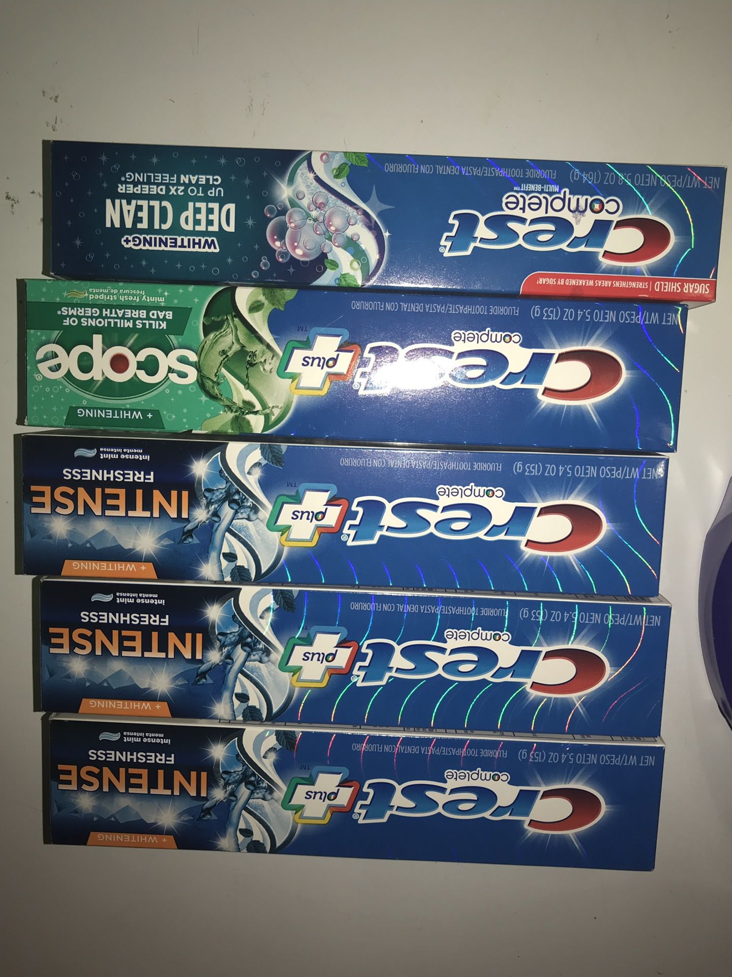 Brand new toothpaste