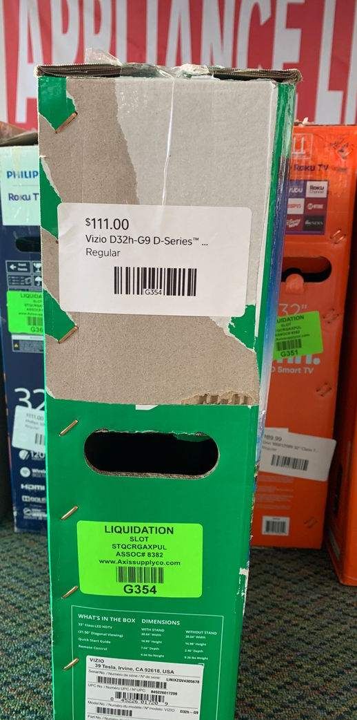 Brand New Vizio 32βInch D-Series! Open box w/ warranty 5 4T