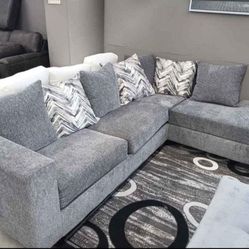 Brand New Monroe Charcoal Sectional 