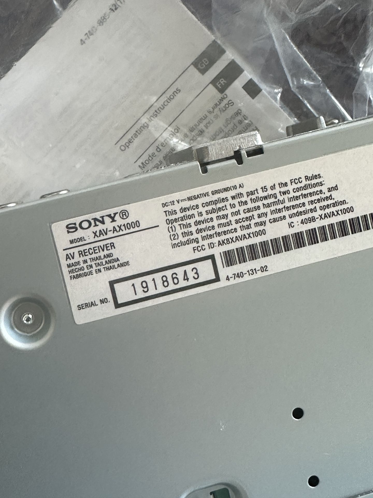 Sony 6.2 Inch Bluetooth Car Radio AirPlay