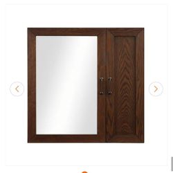 30 X 30 Wood Medicine Cabinet With Mirror 