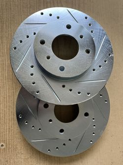 Nissan Altima 93-01 Sentra G20 Front Drill Slot Rotors Ceramic Pads 