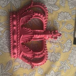 Pink Crown Wall Decor